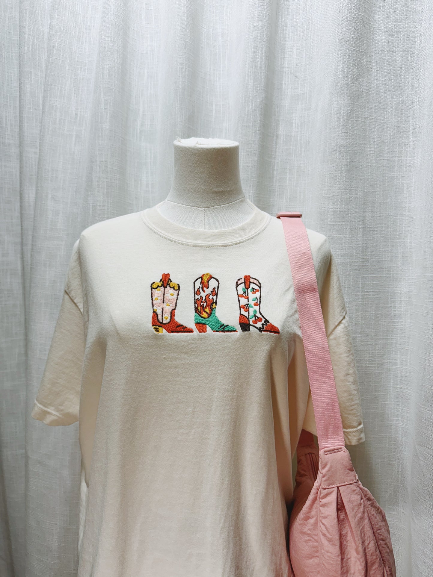Boots & Bloom Embroidered Tee