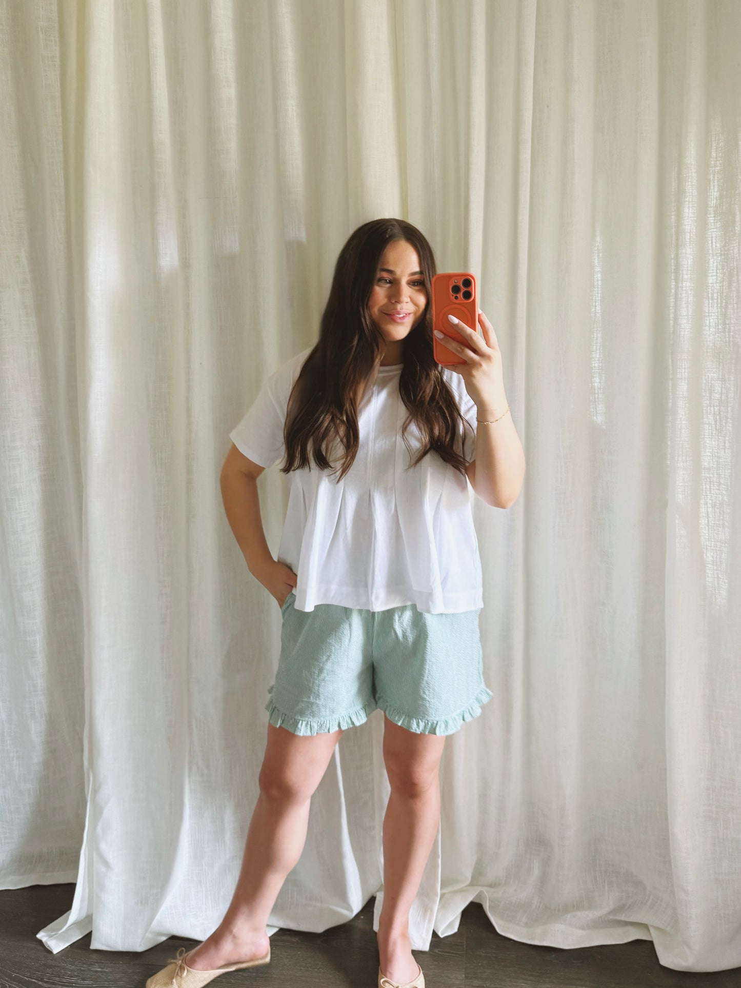 Remi Ruffle Boxers - Mint