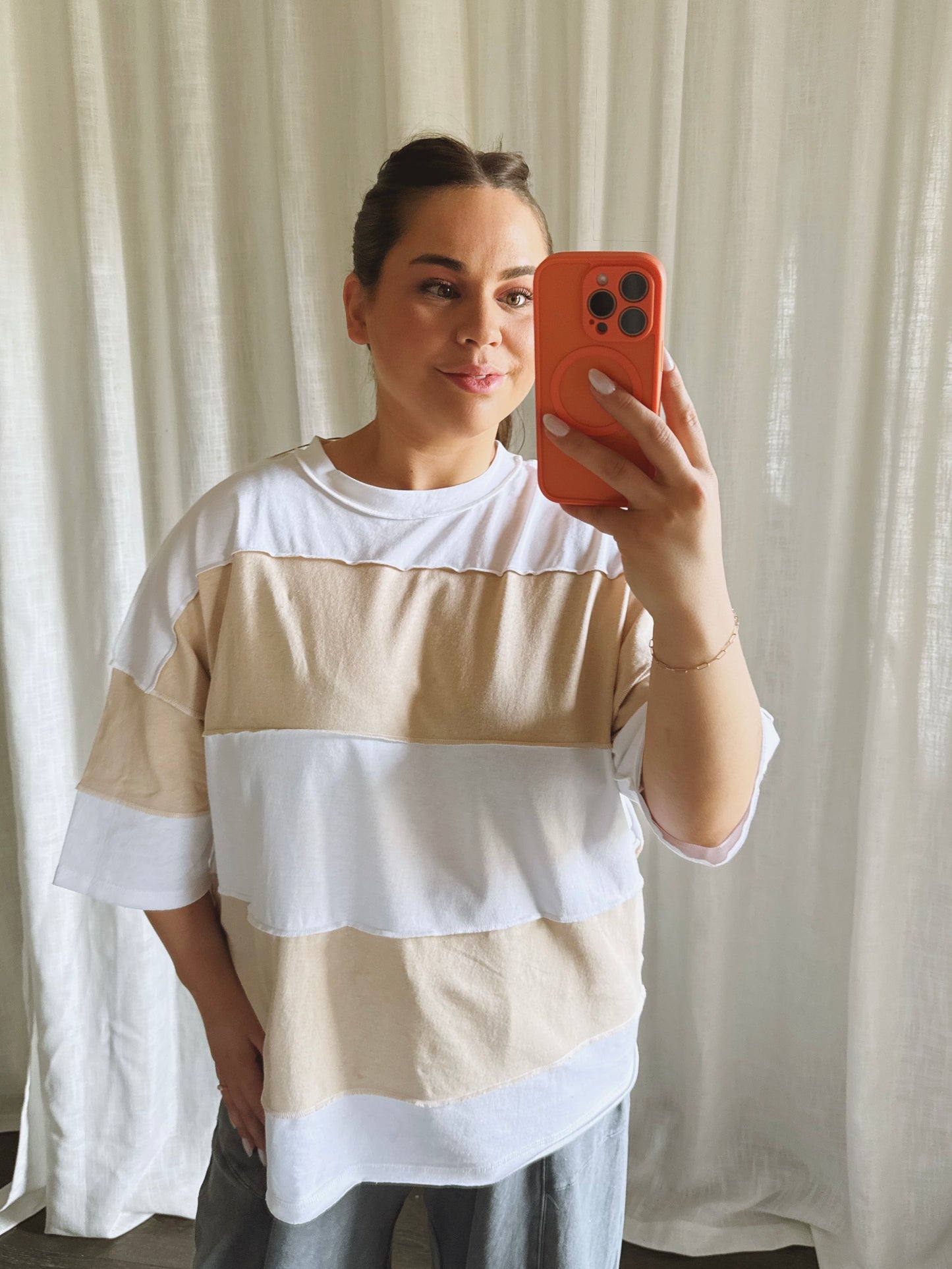 Coastal Stripe Boxy Top