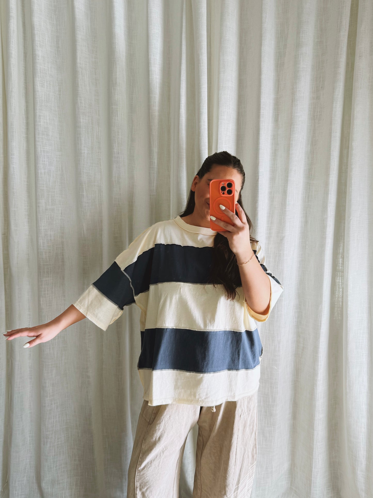 Coastal Stripe Boxy Top