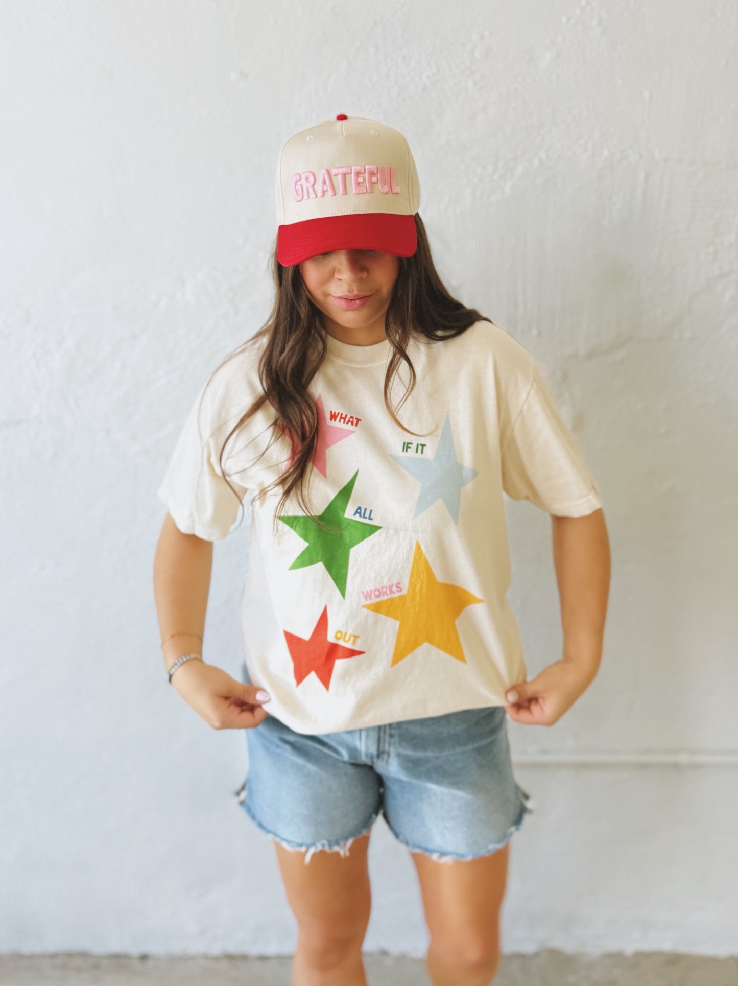 "GRATEFUL" Embroidered trucker