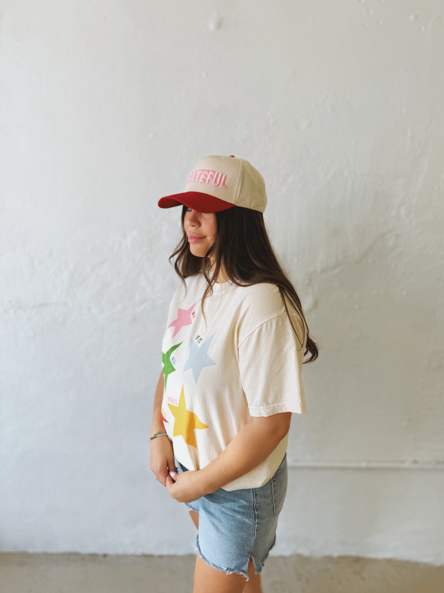 "GRATEFUL" Embroidered trucker