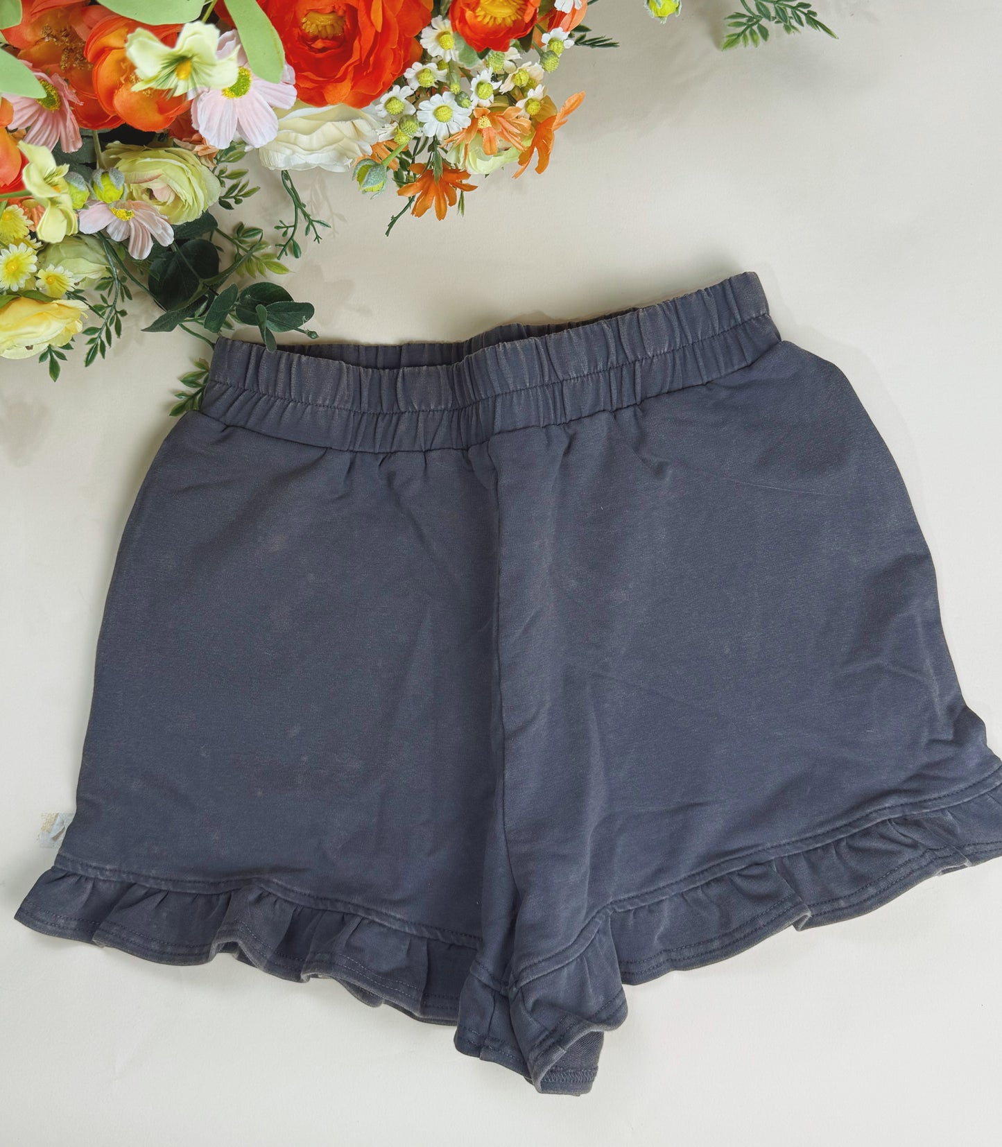 Rosy Ruffle Shorts