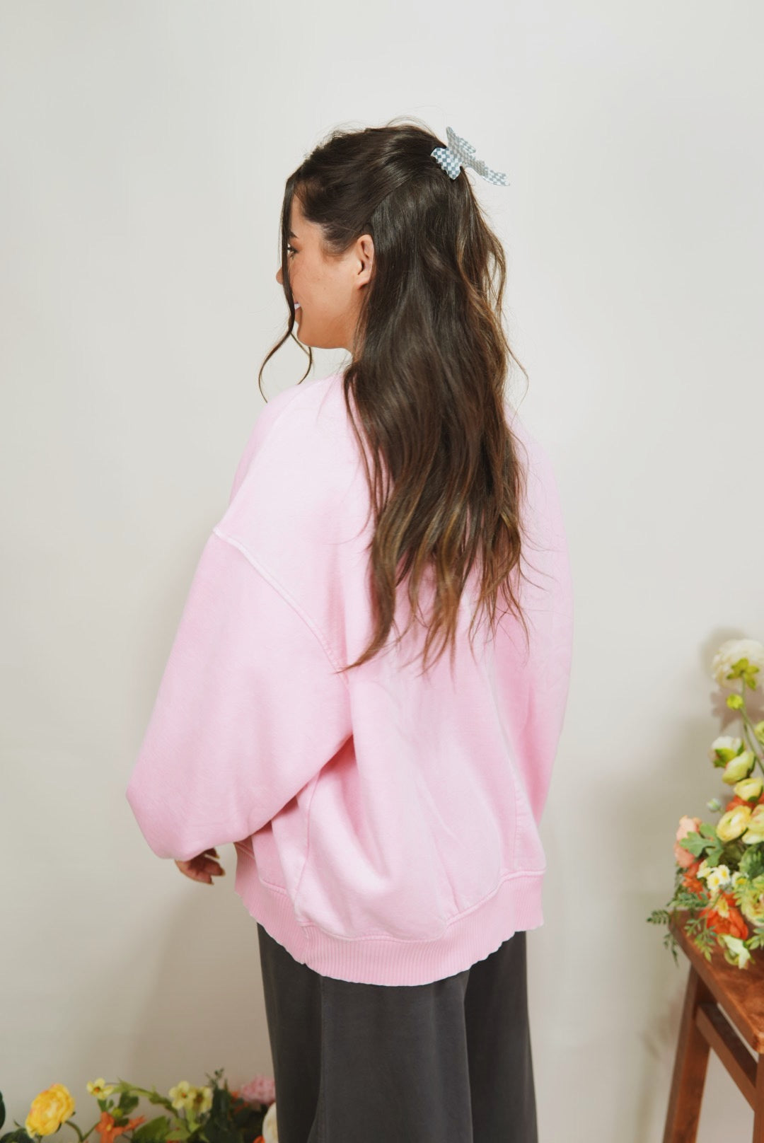 Pretty in Pink Oversized Pullover
