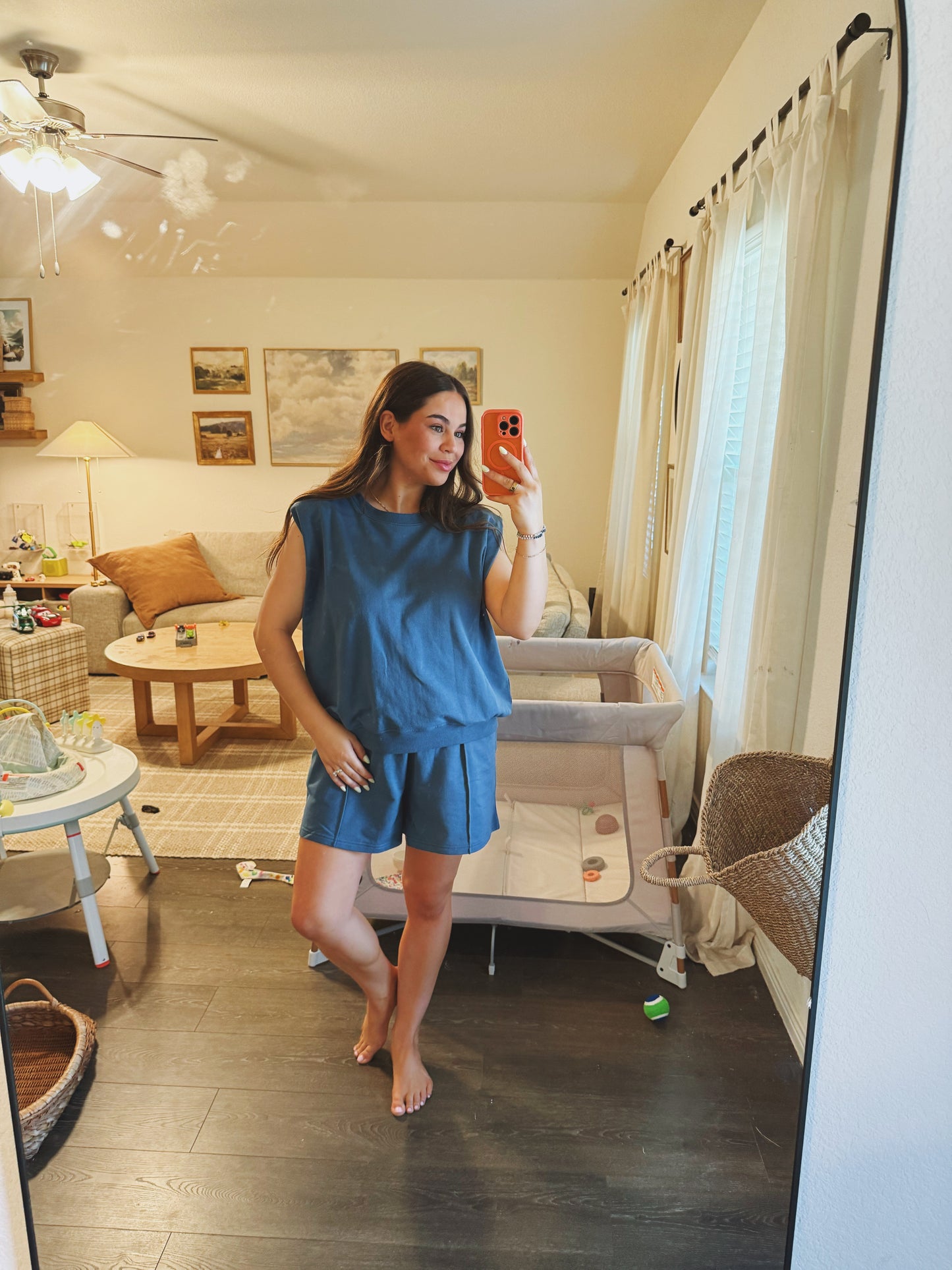 Luna Sleeveless Top & Shorts Set