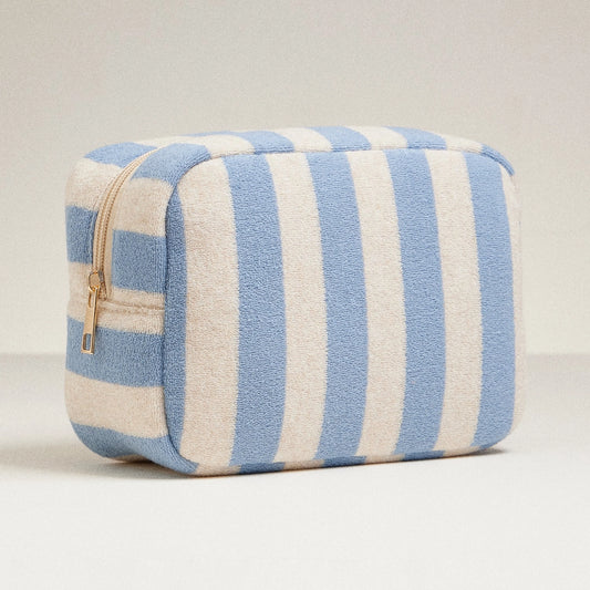 Striped Terry Travel Pouch
